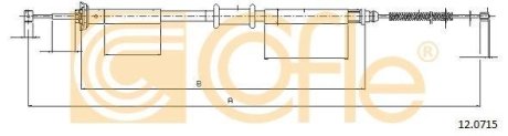 Трос, стояночная тормозная система COFLE 120715