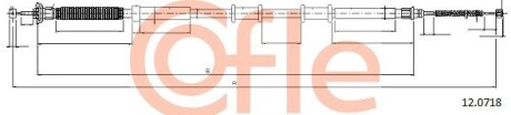 Трос, стояночная тормозная система COFLE 12.0718