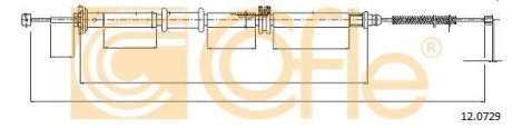Трос, стояночная тормозная система COFLE 120729