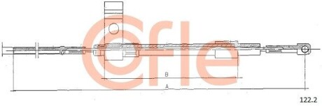 Трос зчеплення COFLE 122.2