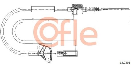 Трос зчеплення COFLE 12.7201