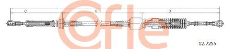 Трос, ступенчатая коробка передач COFLE 12.7255