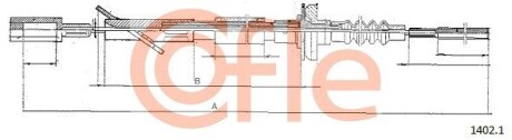 Трос зчеплення COFLE 1402.1