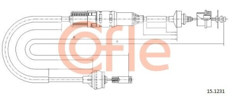 Трос зчеплення COFLE 15.1231