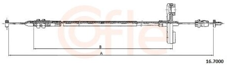 Трос акселератора COFLE 16.7000