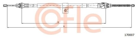 Трос, стояночная тормозная система COFLE 17.0007
