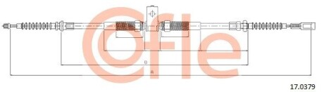 Трос, стояночная тормозная система COFLE 17.0379