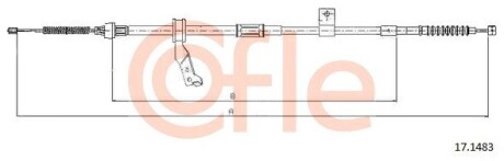 Трос ручника COFLE 17.1483