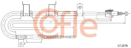 Трос, стояночная тормозная система COFLE 172576