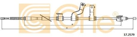 Трос, стояночная тормозная система COFLE 17.2579 (фото 1)