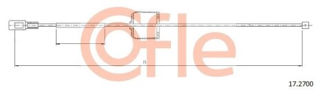 Трос ручника COFLE 17.2700