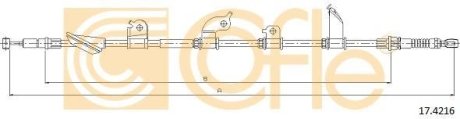 Трос, стояночная тормозная система COFLE 17.4216
