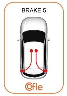 Трос ручного гальма зад. KIA CERATO 04- (+ABS) Л. (1552/1390) COFLE 17.6054 (фото 1)