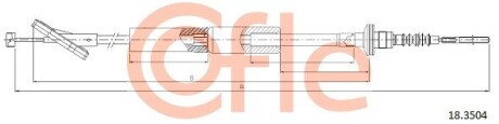 Трос зчеплення COFLE 18.3504