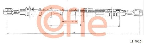Трос зчеплення COFLE 18.4010