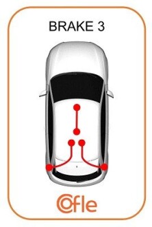 Трос, стояночная тормозная система COFLE 20.160B045