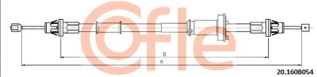 Трос, стояночная тормозная система COFLE 20.160B054