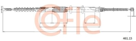 Трос ручника COFLE 461.15