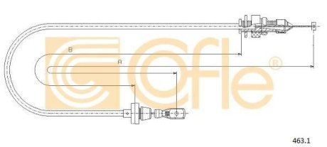 Трос газа COFLE 463.1