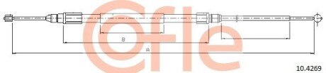 Трос, стояночная тормозная система COFLE 92.10.4269