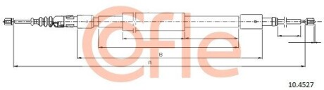 Трос, стояночная тормозная система COFLE 92.10.4527