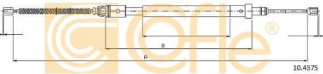 Трос, стояночная тормозная система COFLE 92.10.4575 (фото 1)