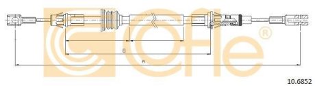 Трос, стояночная тормозная система COFLE 92.10.6852