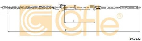 Трос, стояночная тормозная система COFLE 92.10.7132 (фото 1)
