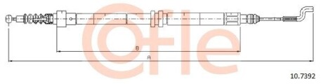 Трос, стояночная тормозная система COFLE 92.10.7392