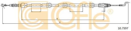 Трос, стояночная тормозная система COFLE 92.10.7397