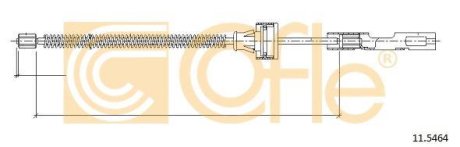 Трос, стояночная тормозная система COFLE 92.11.5464 (фото 1)