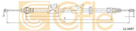 Трос, стояночная тормозная система COFLE 92.11.5497 (фото 1)