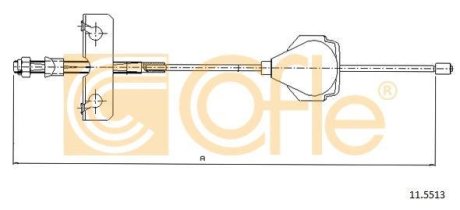 Трос, стояночная тормозная система COFLE 92.11.5513