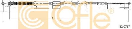 Трос, стояночная тормозная система COFLE 92.12.0717