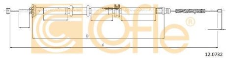 Трос, стояночная тормозная система COFLE 92.12.0732