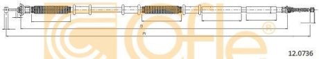 Трос, стояночная тормозная система COFLE 92.12.0736