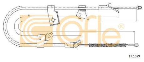 Трос, стояночная тормозная система COFLE 92.17.1079