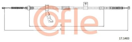 Трос, стояночная тормозная система COFLE 92.17.1483