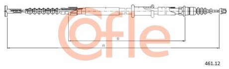 Трос, стояночная тормозная система COFLE 92.461.12