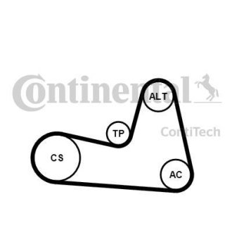 Поліклиновий ремінь CONTITECH 6PK1200K2