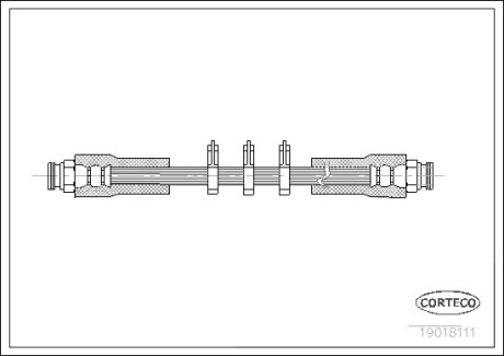 Тормозной шланг CORTECO 19018111