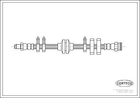 Тормозной шланг CORTECO 19018130