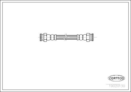 Тормозной шланг CORTECO 19020130