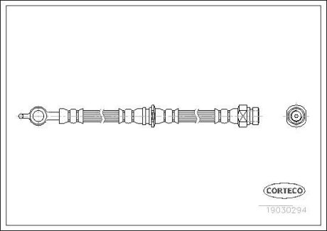 Тормозной шланг CORTECO 19030294 (фото 1)