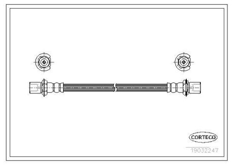 Тормозной шланг CORTECO 19032247 (фото 1)