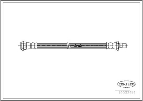 Тормозной шланг CORTECO 19032516