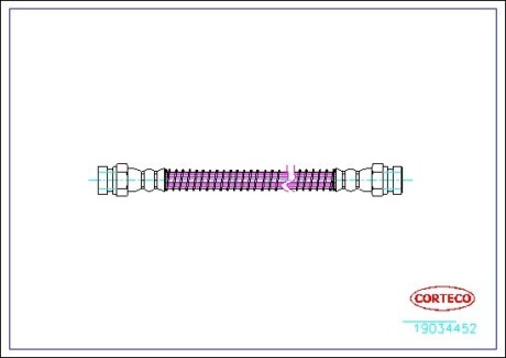 Тормозной шланг CORTECO 19034452
