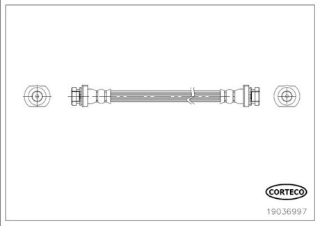 Тормозной шланг CORTECO 19036997