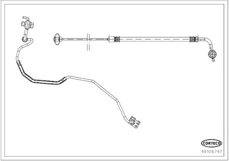 Гальмівний шланг CORTECO 49106747