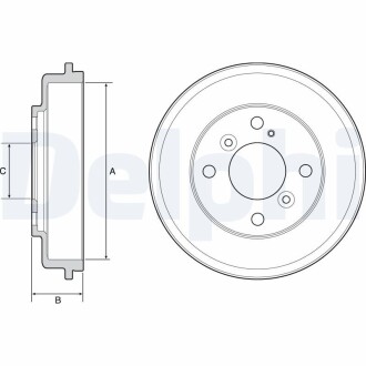 Тормозной барабан DELPHI BF525